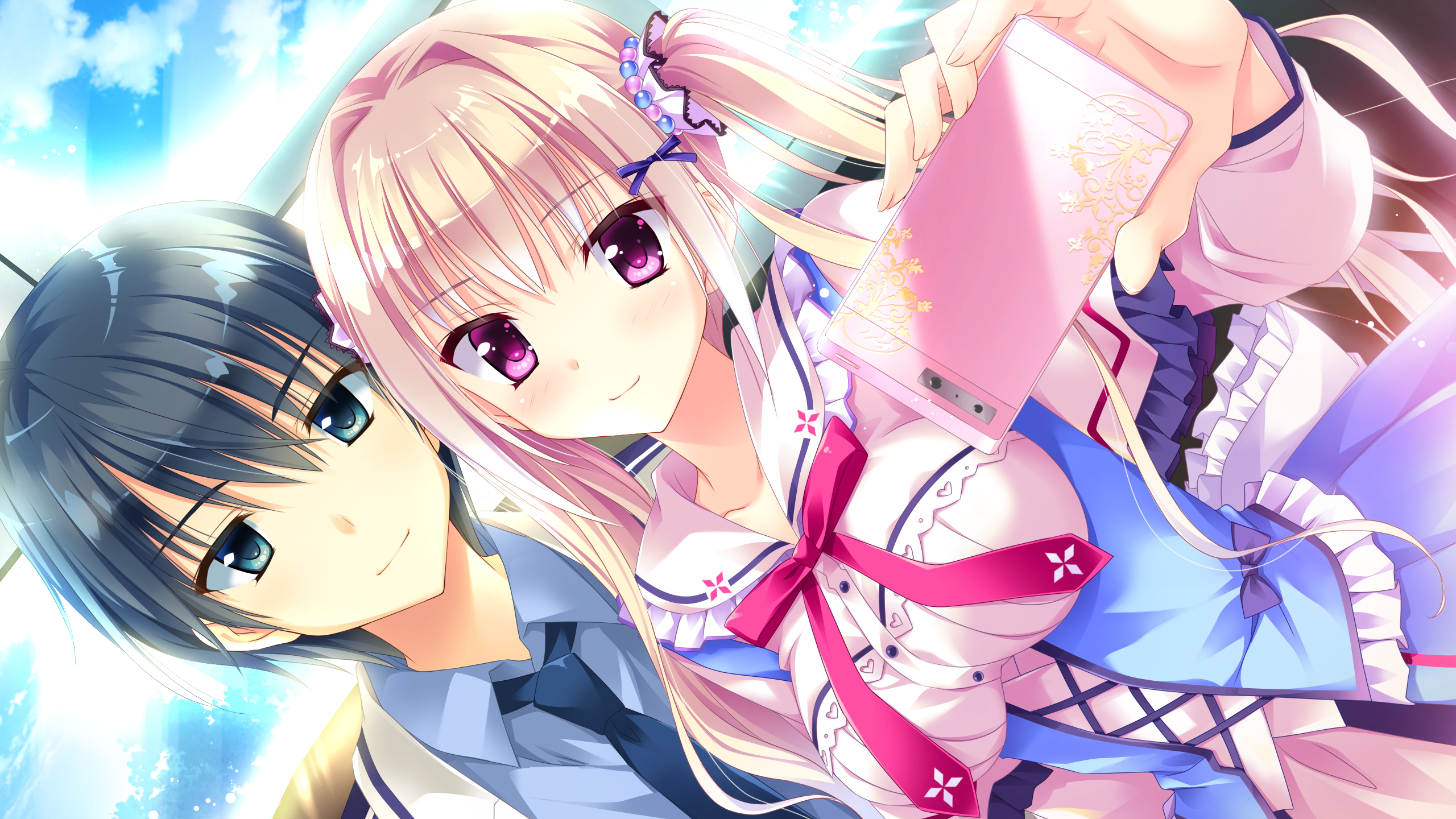 hiiragi mio and hougi ren (koi suru kimochi no kasanekata) drawn by
